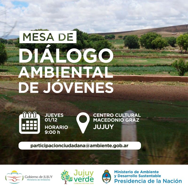 Mesa de diálogo ambiental de jóvenes de Jujuy - Jujuy al día (Comunicado de prensa)
