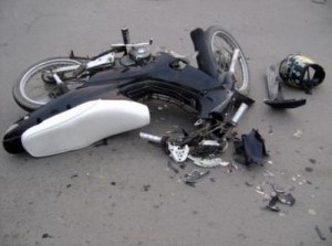 moto accidentada - Imagen ilustrativa