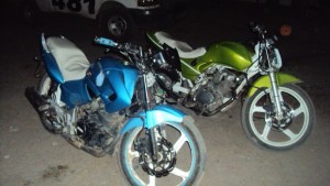 motos secuestradas - foto de archivo