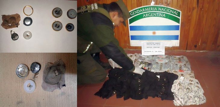 En Jujuy Gendarmería incautó cocaína ingresada al país dentro de 142 botones de costura. Hay un detenido