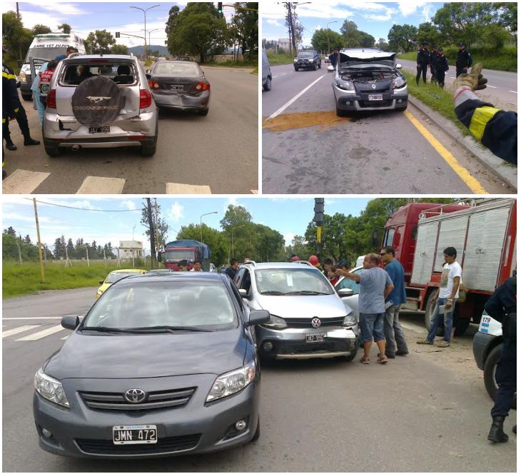 El accidente de todos los días: imprudente conductor provocó un choque en cadena en Alto Comedero