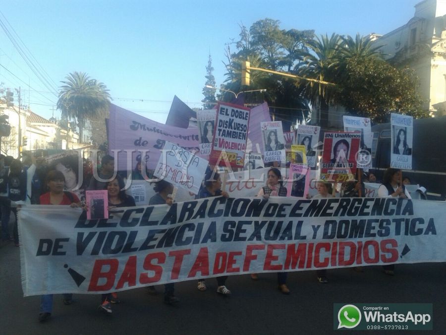 Comenzó la marcha #Niunamenos en Jujuy