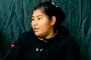 Silvia Vásquez, cuñada del joven militante  asesinado