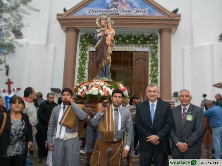 Morales acompañó al pueblo de Perico en el día de su Santo Patrono