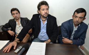 Octavio Rivas, Luciano Rivas y Eduardo Vergara.
