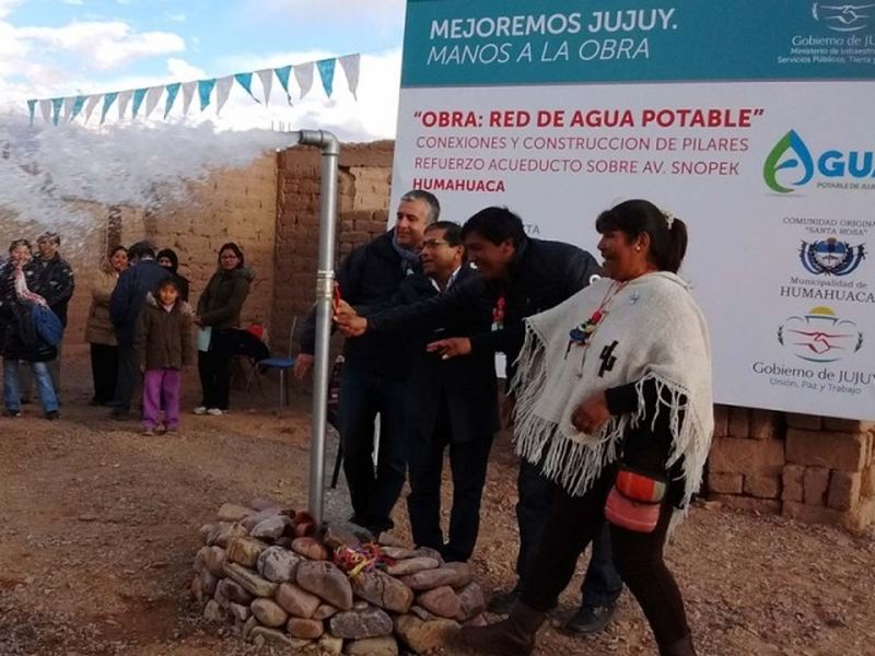 Vecinos de Humahuaca agradecen al Gobierno de Jujuy por contar con el servicio de agua