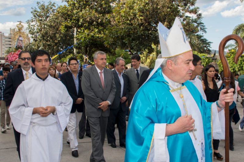 El gobernador participó de las honras a la patrona de Jujuy