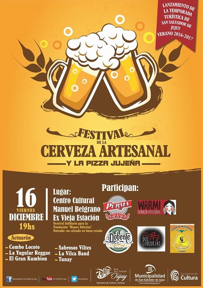 Festival de la cerveza artesanal y la pizza jujeña