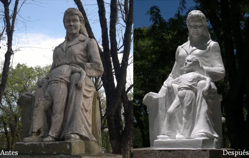 Ledesma restauró monumento histórico en Libertador General San Martín