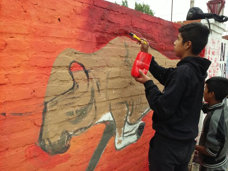 Mural refleja arte comunitario y ciudadanía activa