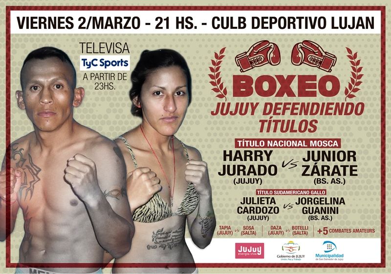 Boxeo: Jujuy defiende sus títulos