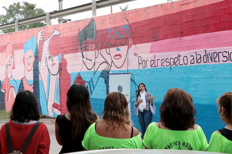 Palpalá: inauguraron mural por “Día de la Visibilidad Lésbica”