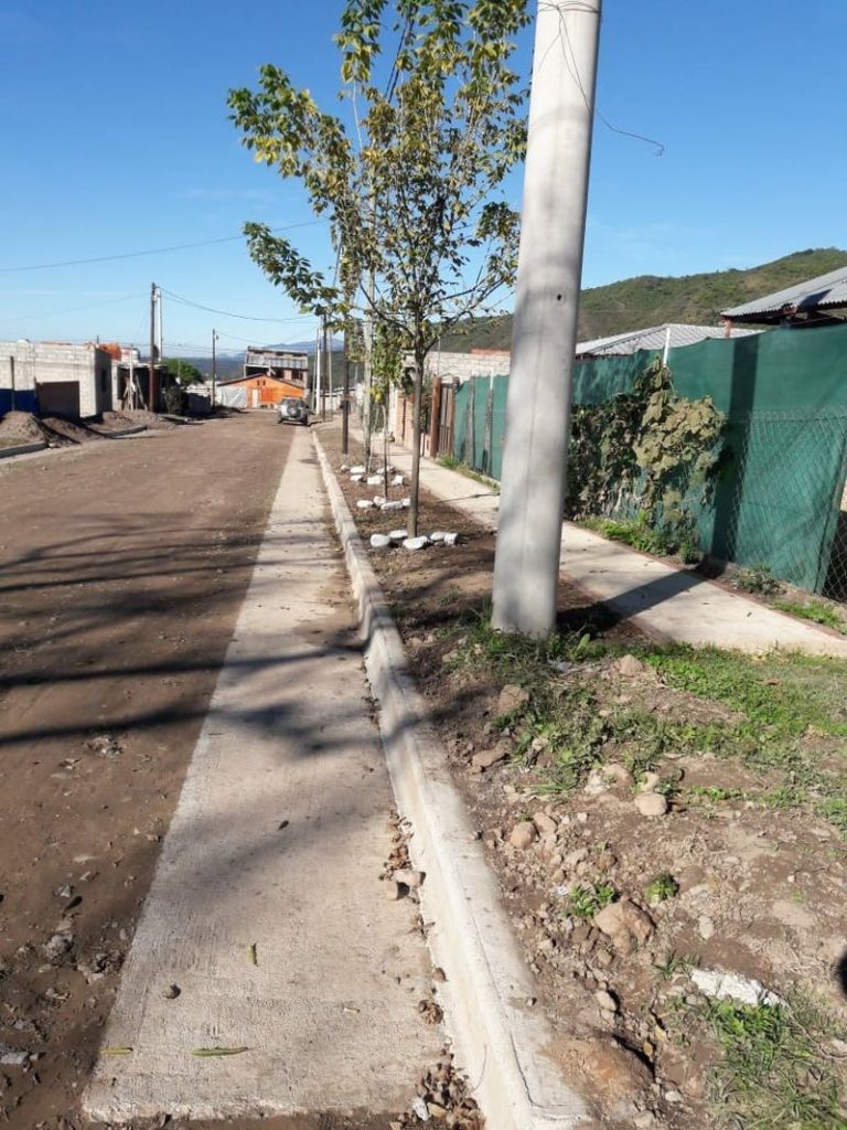 Importantes avances de obras públicas en el barrio Carlos Alvarado