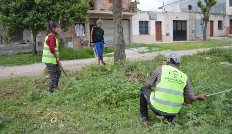 Jujuy asiste y reactiva: trabajos en Alto Comedero y Santa Clara