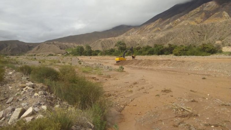 Obras hídricas en Palpalá y Maimará
