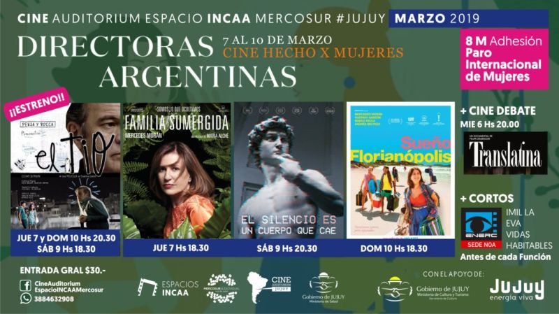 Cine hecho por mujeres en el espacio INCAA Mercosur
