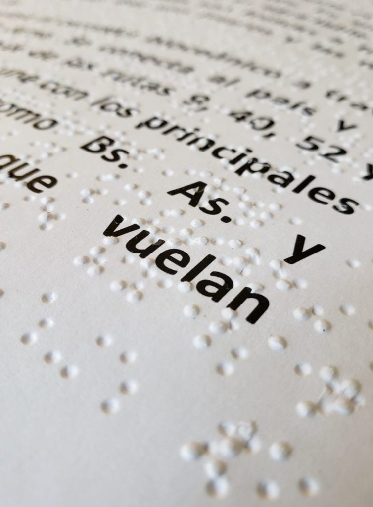 Las OIT de Jujuy entregan material informativo en sistema Braille