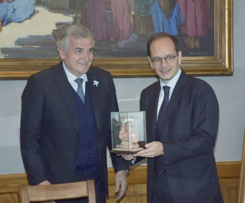 El gobernador recibió al Embajador de Italia