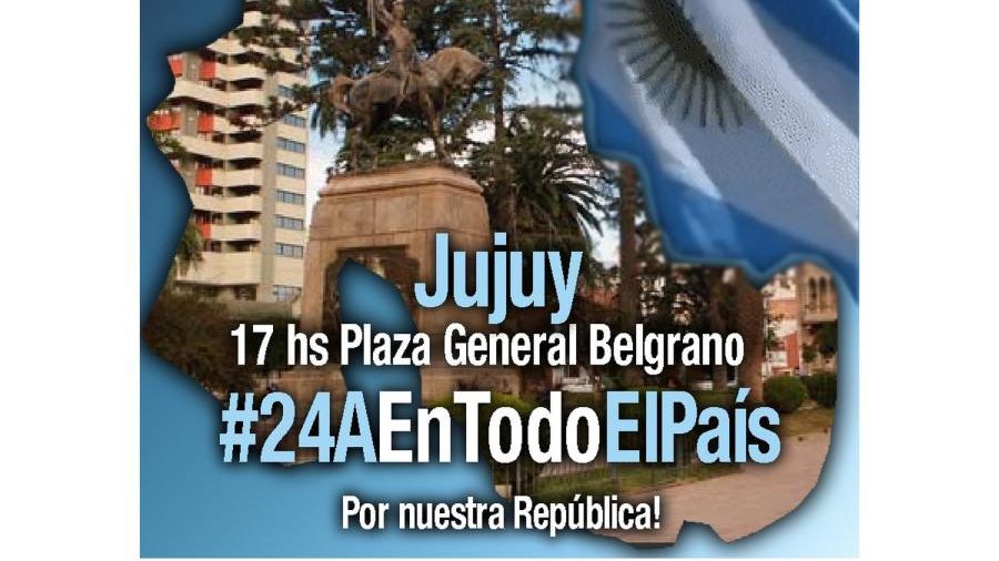 Hoy sábado a las 17:00: Jujuy se suma a la marcha en apoyo a la República