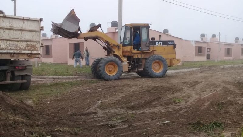Avanzan obras en las 132 viviendas de Finca La Nación