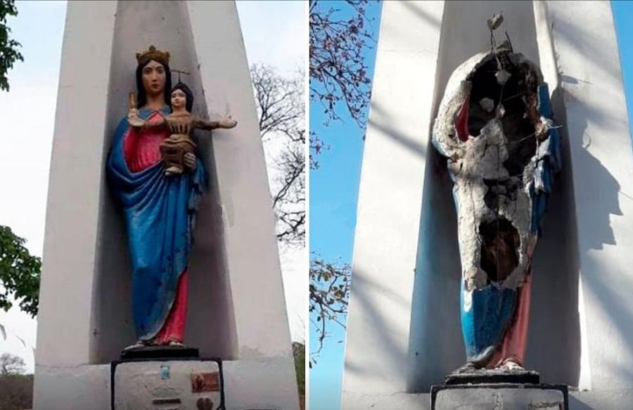 Tres hombres fueron condenados a pagar 120 mil pesos por destruir una imagen sagrada en Jujuy