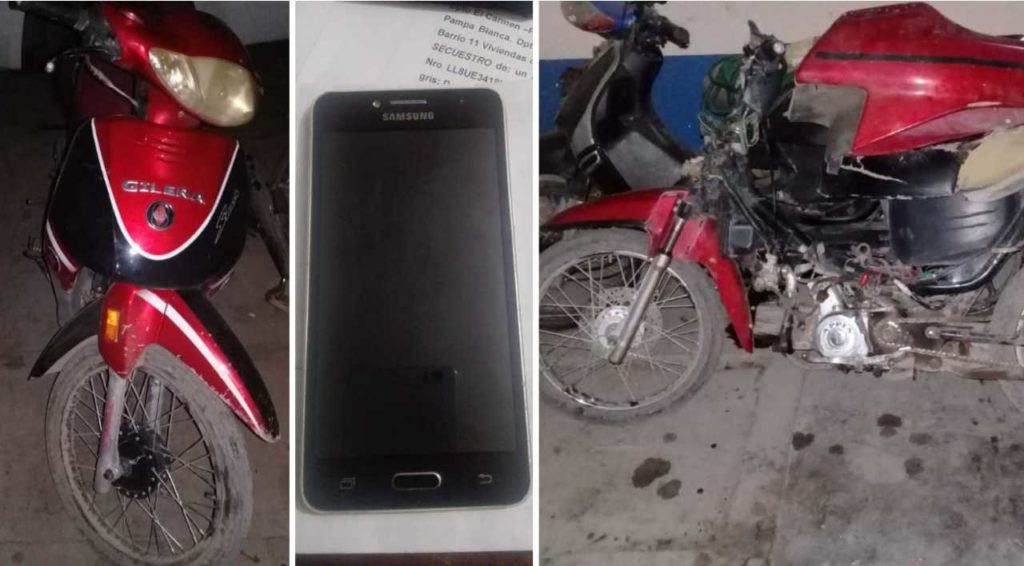 Arrestados tras allanamientos con secuestro de motos, auto y celular