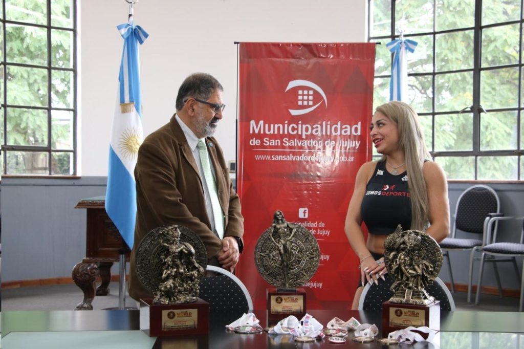 El intendente recibió a la Campeona Mundial de “Fitness Figura”