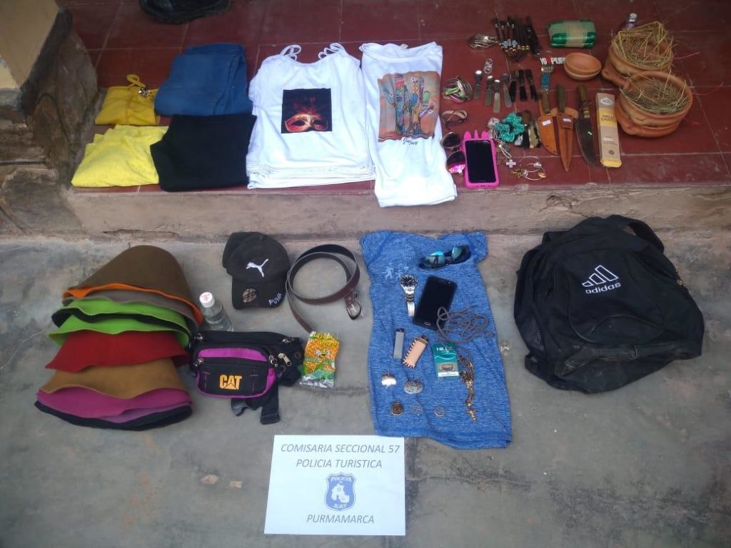 Detenidos tras sustraer artesanías en Purmamarca