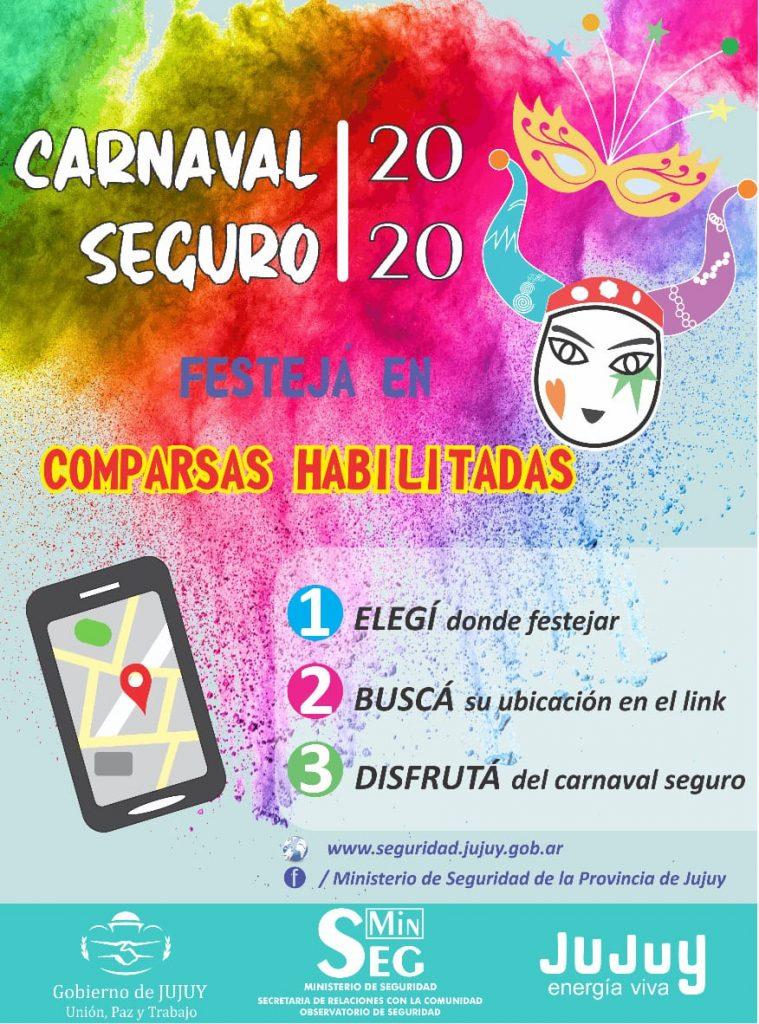 Carnaval: Mapa de comparsas de Jujuy