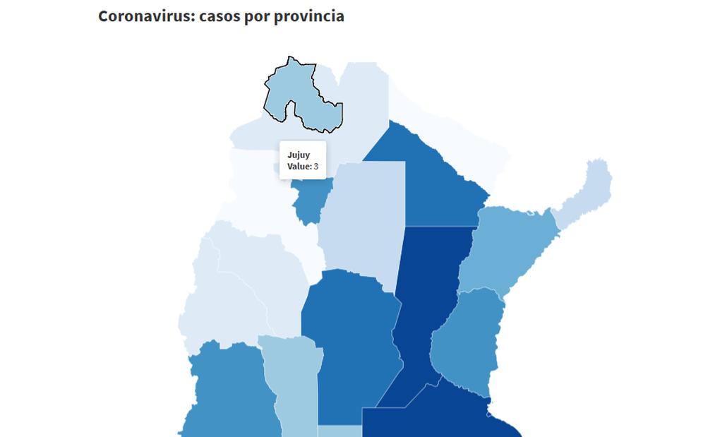 Coronavirus: provincia por provincia, cómo es el mapa de contagios