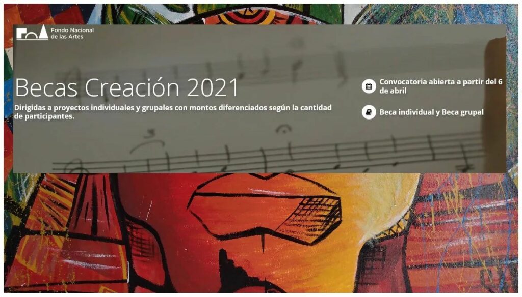 Se socializó la convocatoria a las Becas Creación 2021 del Fondo Nacional de las Artes