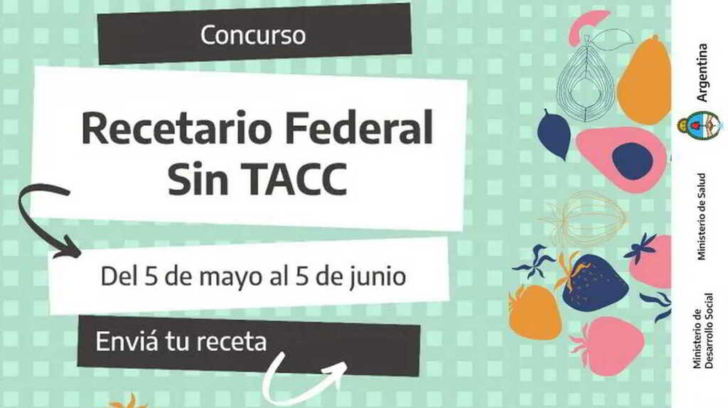 Continúa abierta la convocatoria para el Concurso «Recetario Federal sin TACC»