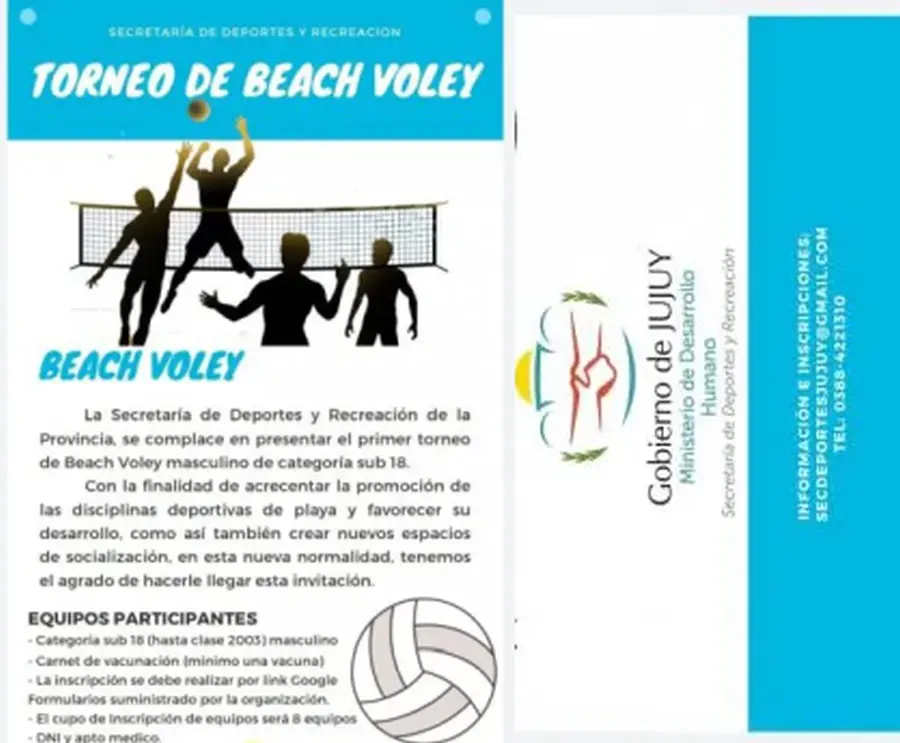 Torneo de Beach Voley Sub 18 Masculino