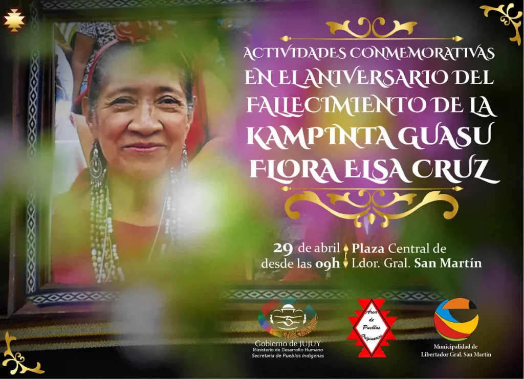 Acto por el Aniversario del fallecimiento de la Kampinta Guasu Flora Elsa Cruz