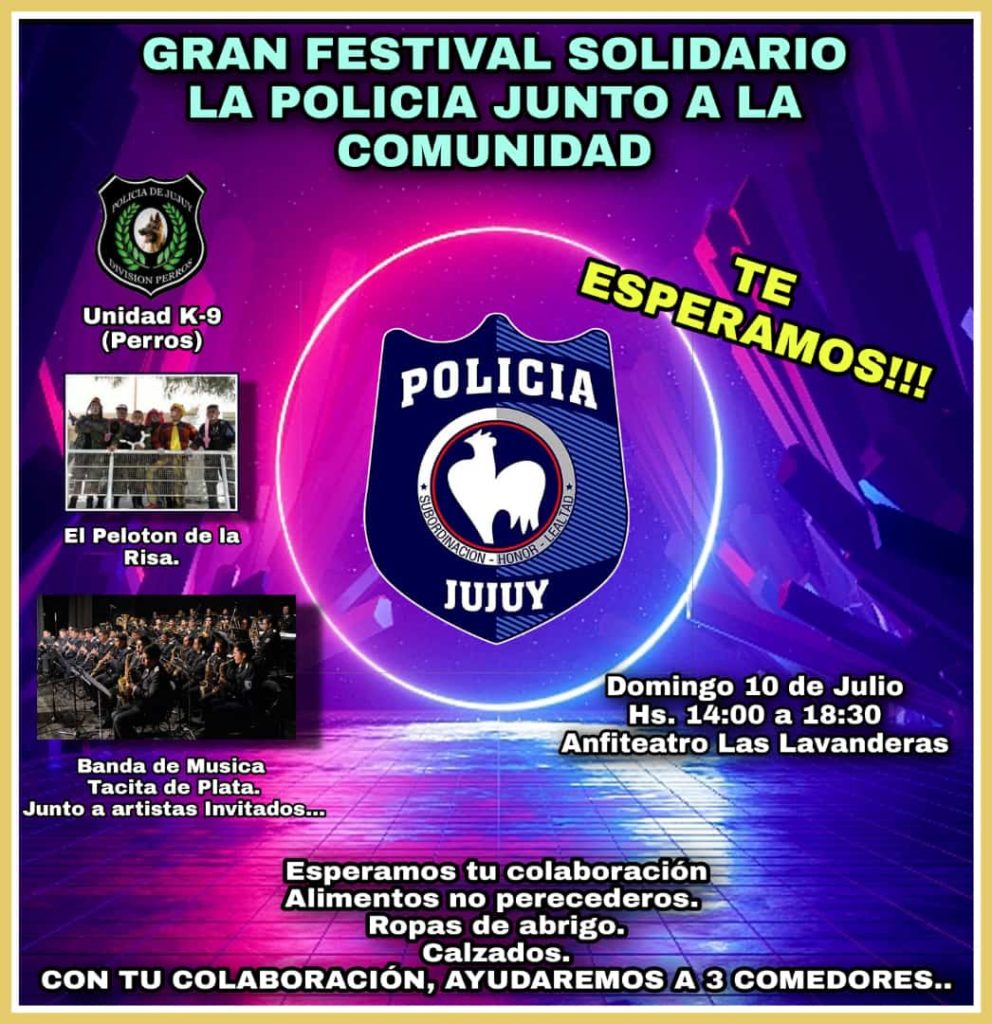 Festival solidario organizado por la Policía