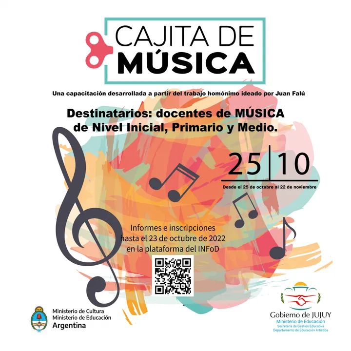 Se encuentran abiertas las inscripciones a la capacitación “Cajita de Música Argentina”