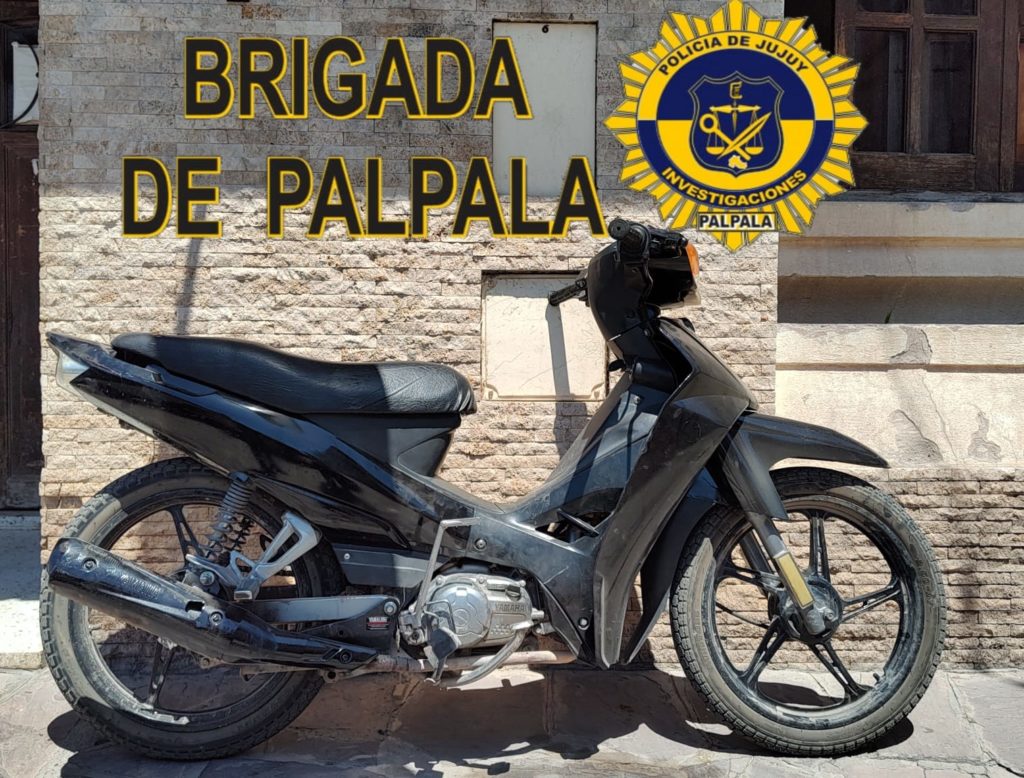 Brigada de Investigaciones Palpalá recuperó una moto