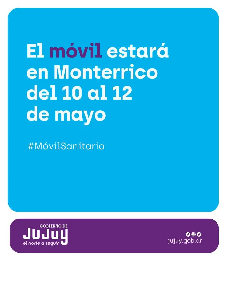 El Móvil Sanitario estará en Monterrico de 10 al 12 de mayo 