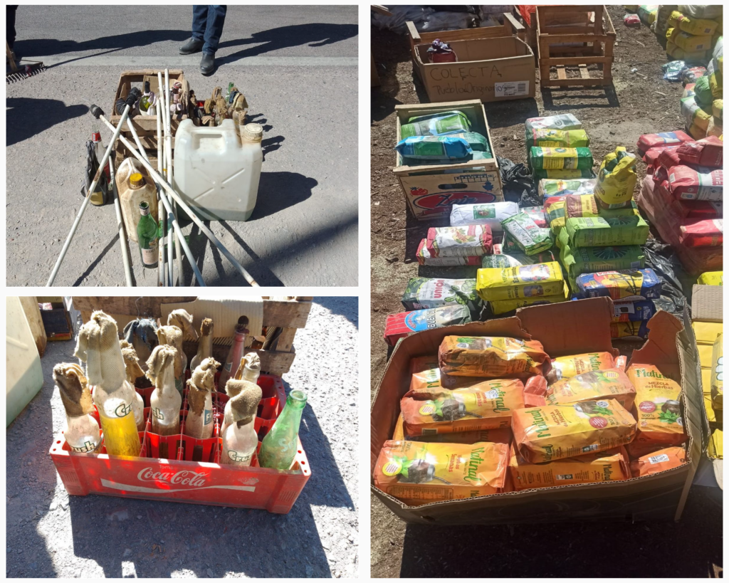 Jujuy: encuentran bombas molotov y mercadería de planes sociales a la vera de Ruta 9
