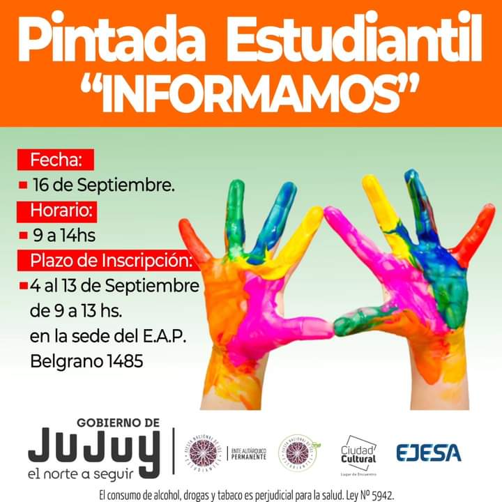#FNE23 en #Jujuy:  abren las Inscripciones para la Pintada 2023