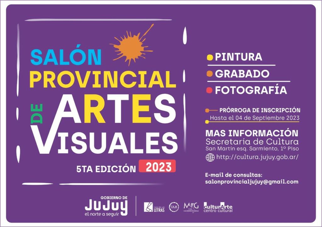 Prorrogan la inscripción para participar en el Salón Provincial de Artes Visuales