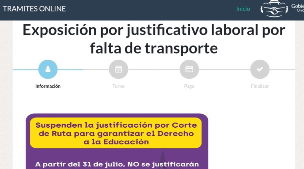 Jujuy: ¿cómo justificar la inasistencia por paro del transporte?