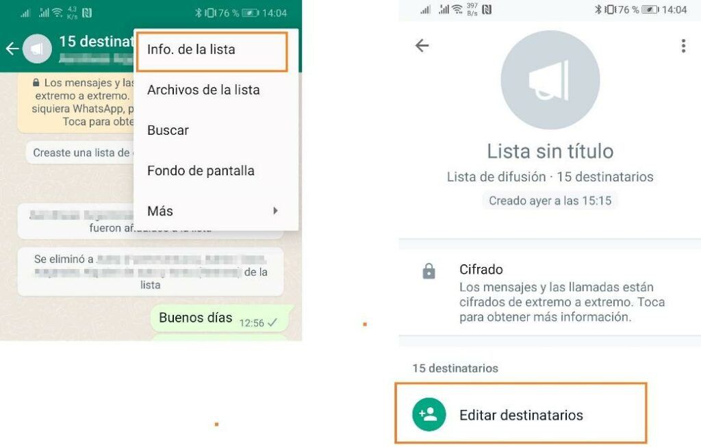 WhatsApp: cómo encontrar una lista de difusión en la aplicación