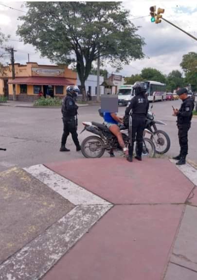 Pareja de motochorros detenidos en Gorriti