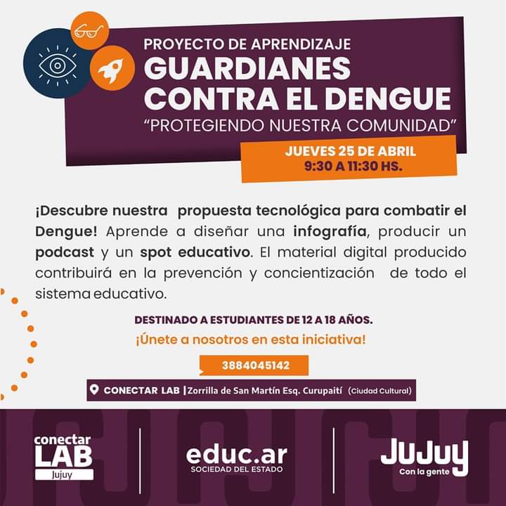 Conectar LAB invita a estudiantes a participar del proyecto “Guardianes contra el Dengue: protegiendo nuestra comunidad”