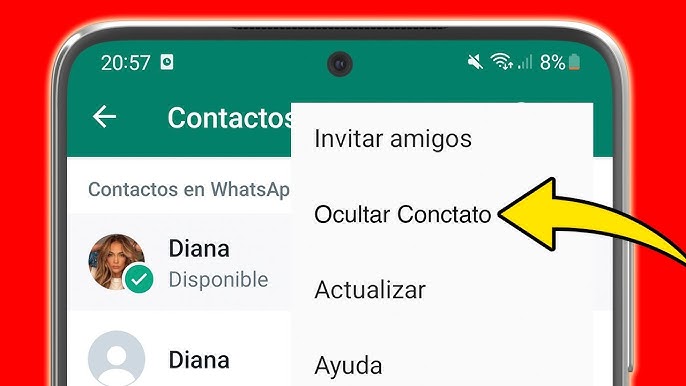 Cómo ocultar un chat de WhatsApp
