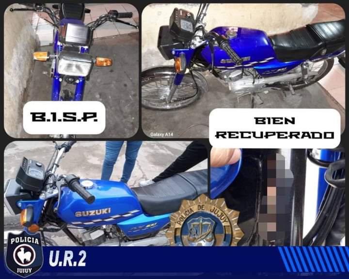 Encuentran y recuperan una moto que tiene pedido de secuestro de Buenos Aires